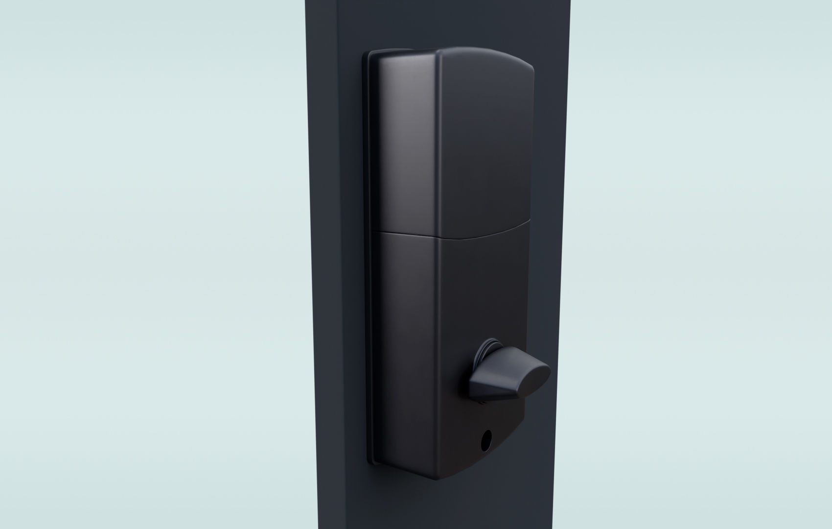 Modern Digital Door Lock Low-poly 3D model_4