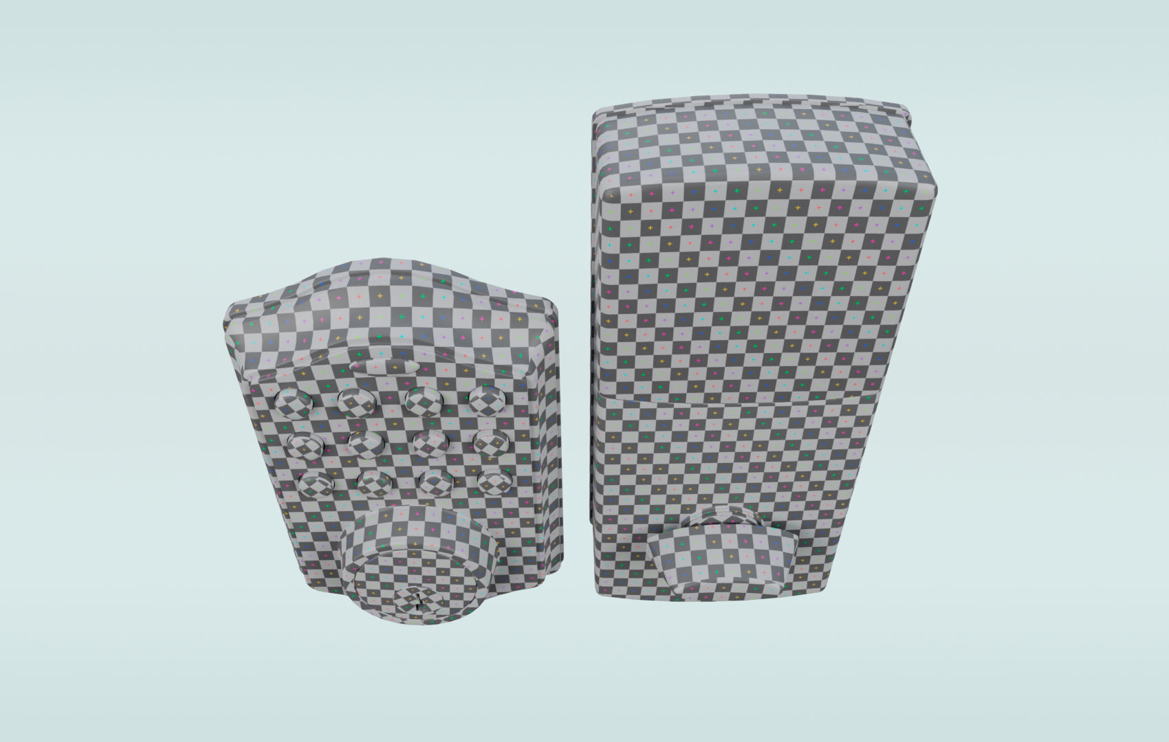 Modern Digital Door Lock Low-poly 3D model_24