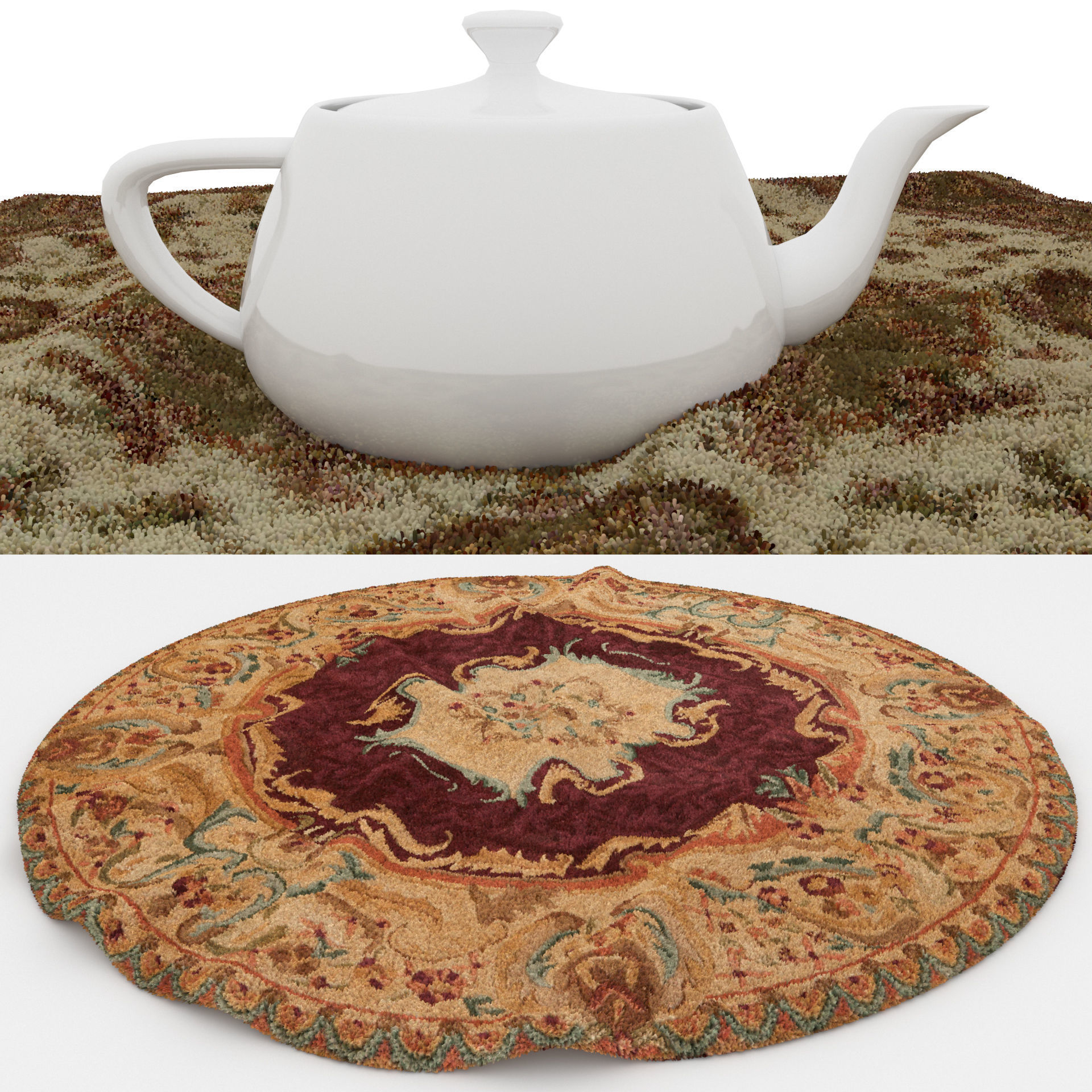 Rugs No 61 Low-poly 3D model_1