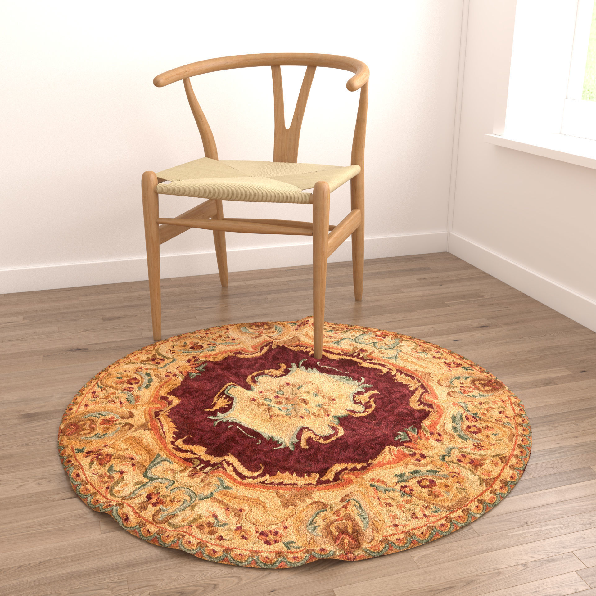 Rugs No 61 Low-poly 3D model_4