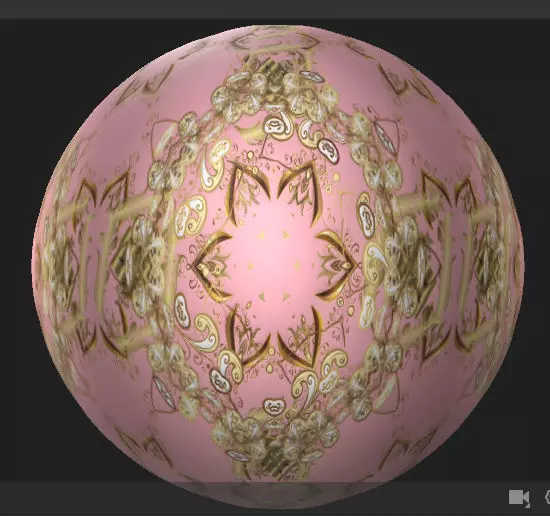 Vintage golden doodles Surface PBR Texture Texture_0