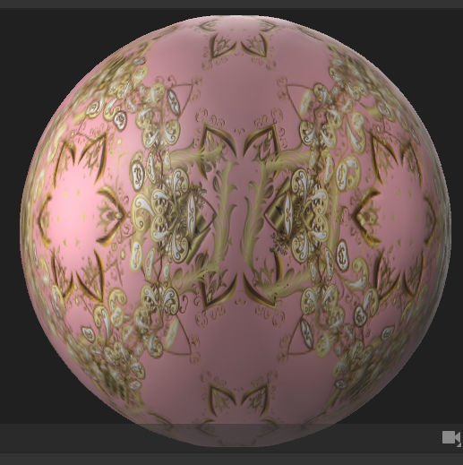 Vintage golden doodles Surface PBR Texture Texture_1