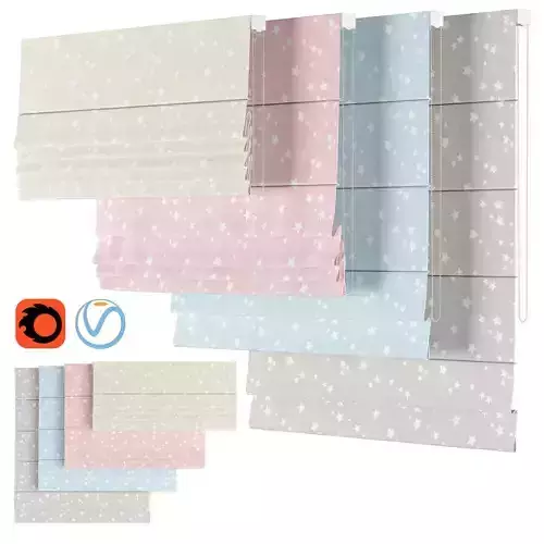 Roman Curtains 36 Twinkling Stars