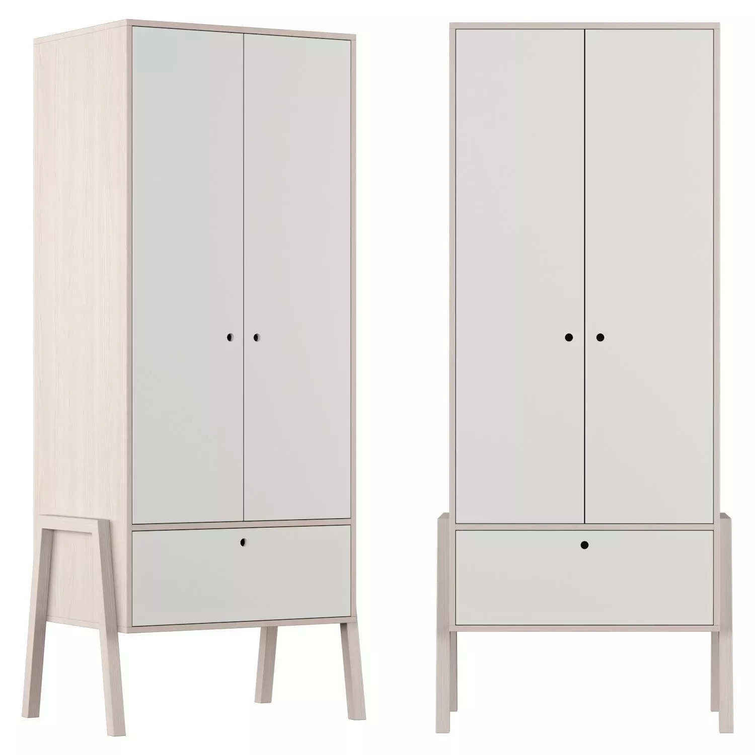 Dale 2 Door Wardrobe Norden Home 3D model