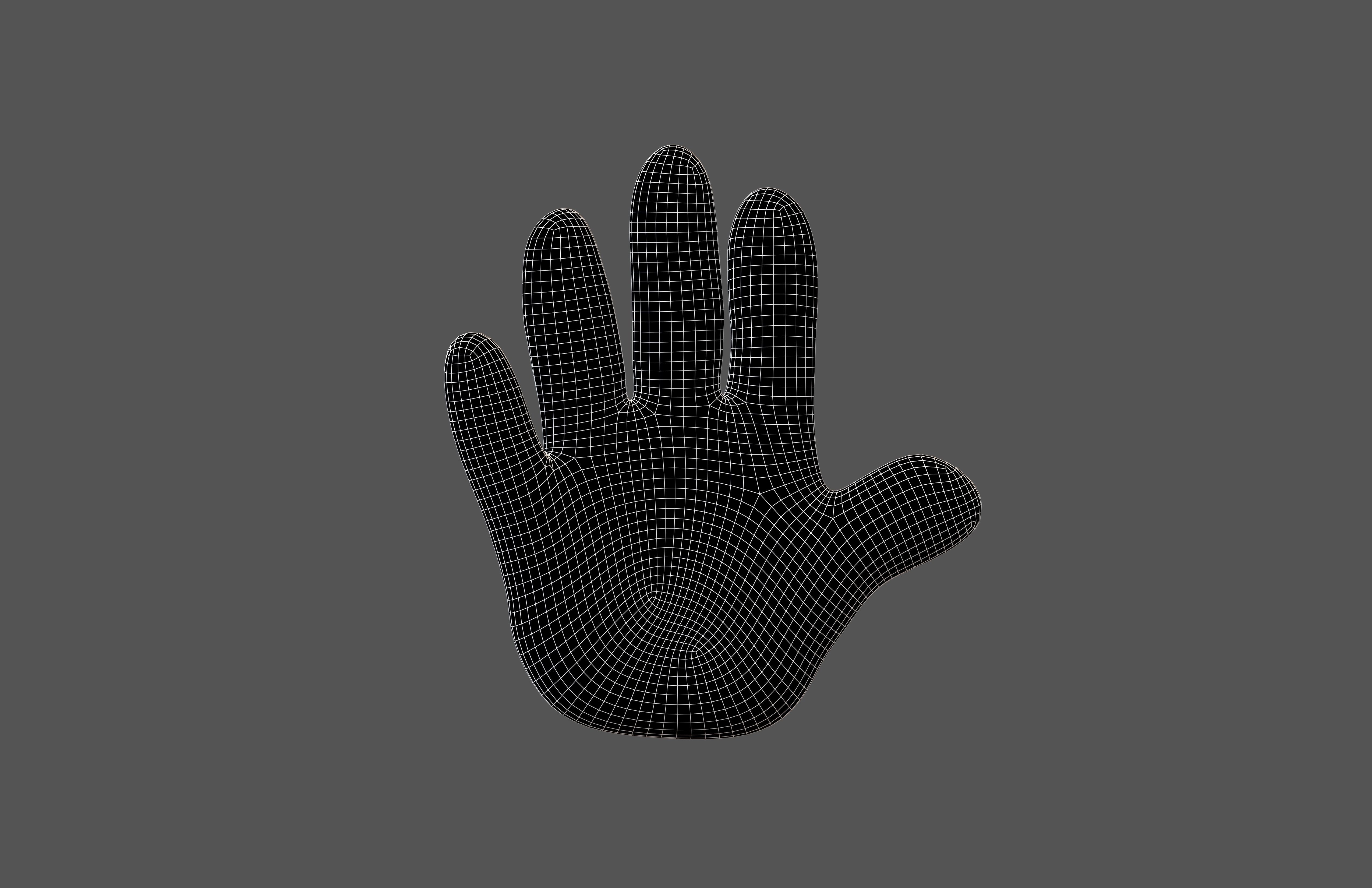 Hand v1 001 Low-poly 3D model_6