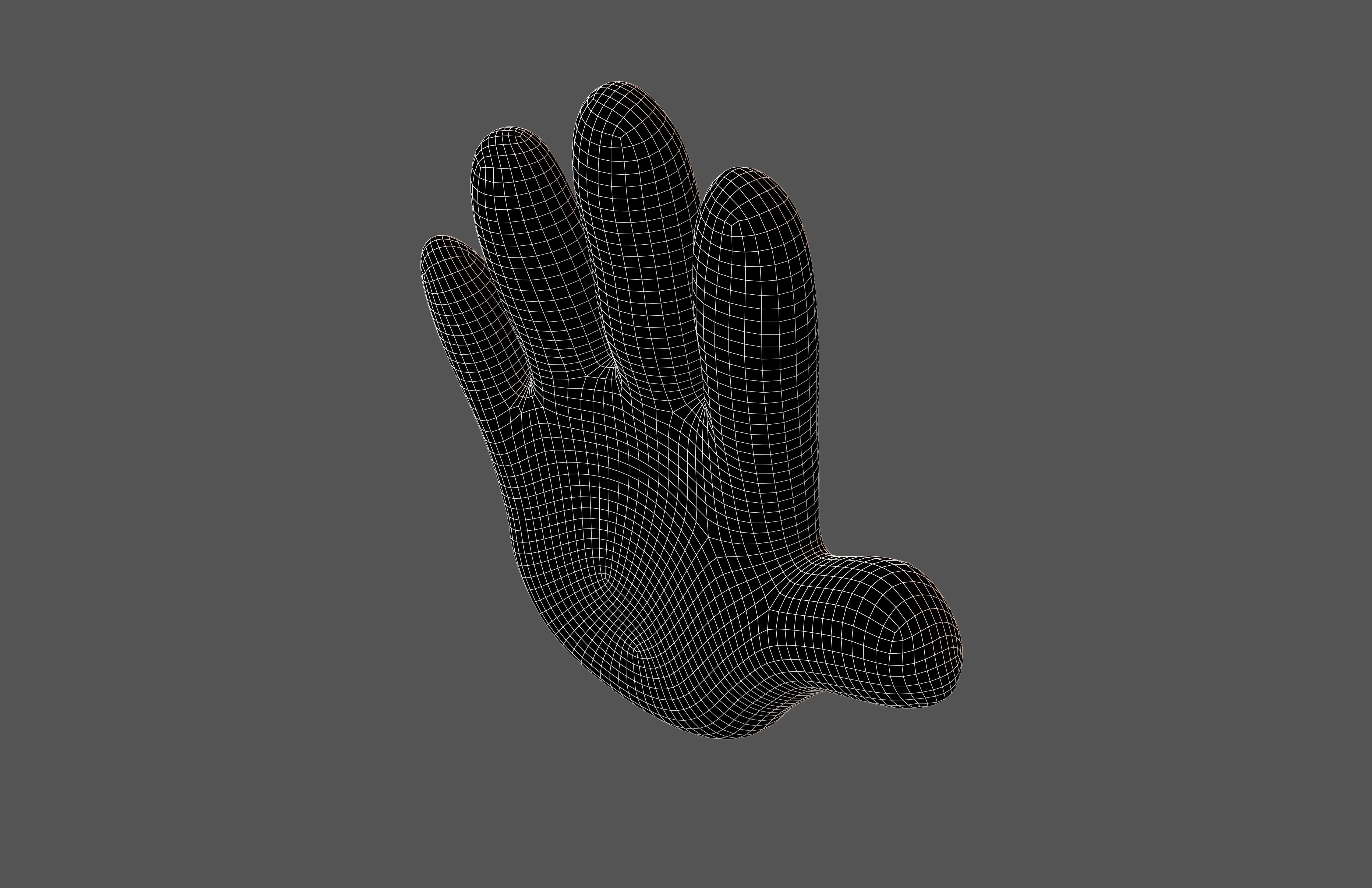 Hand v1 001 Low-poly 3D model_4