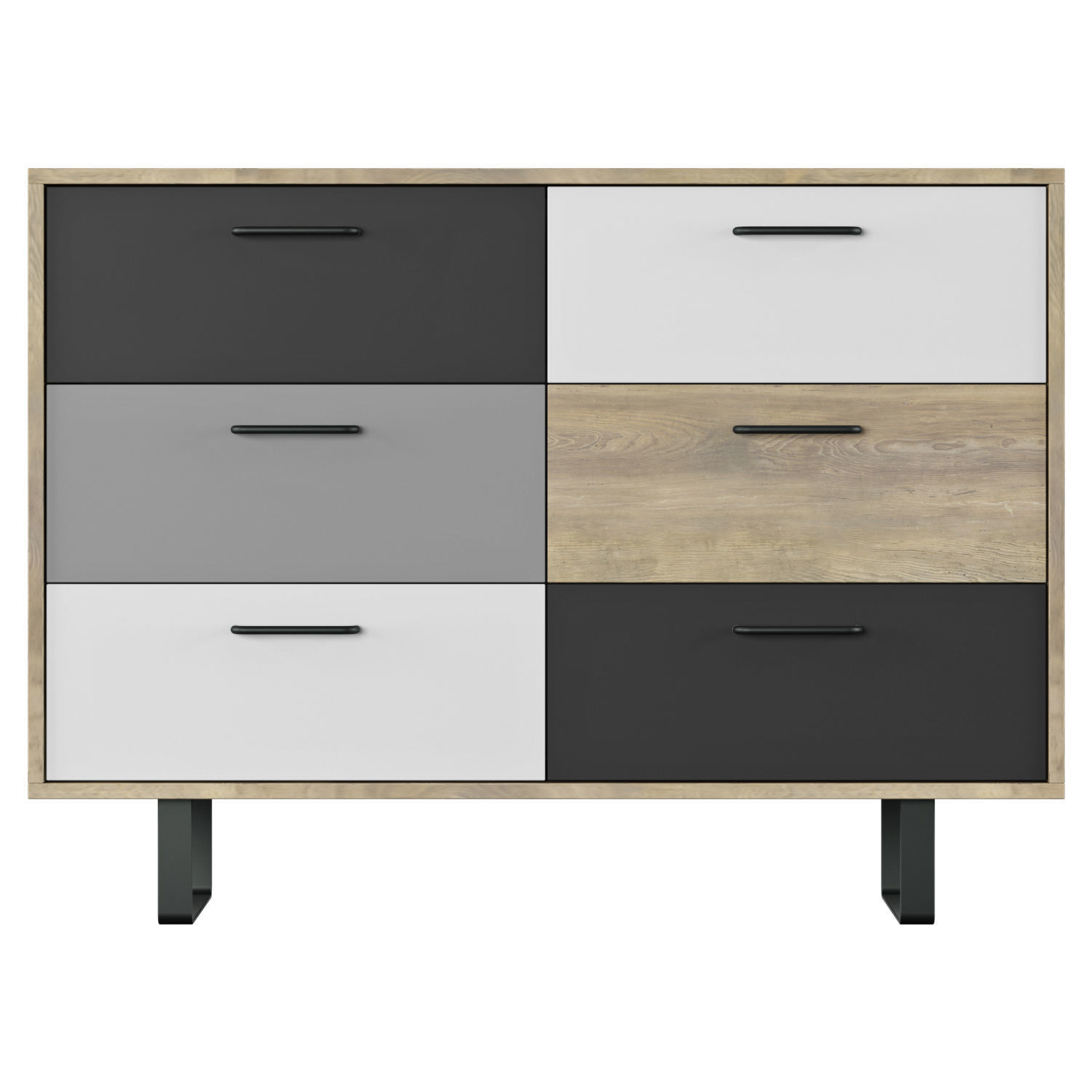 Mcrae 6 Drawer Chest Mercury Row 6 Drawers 3D model_1