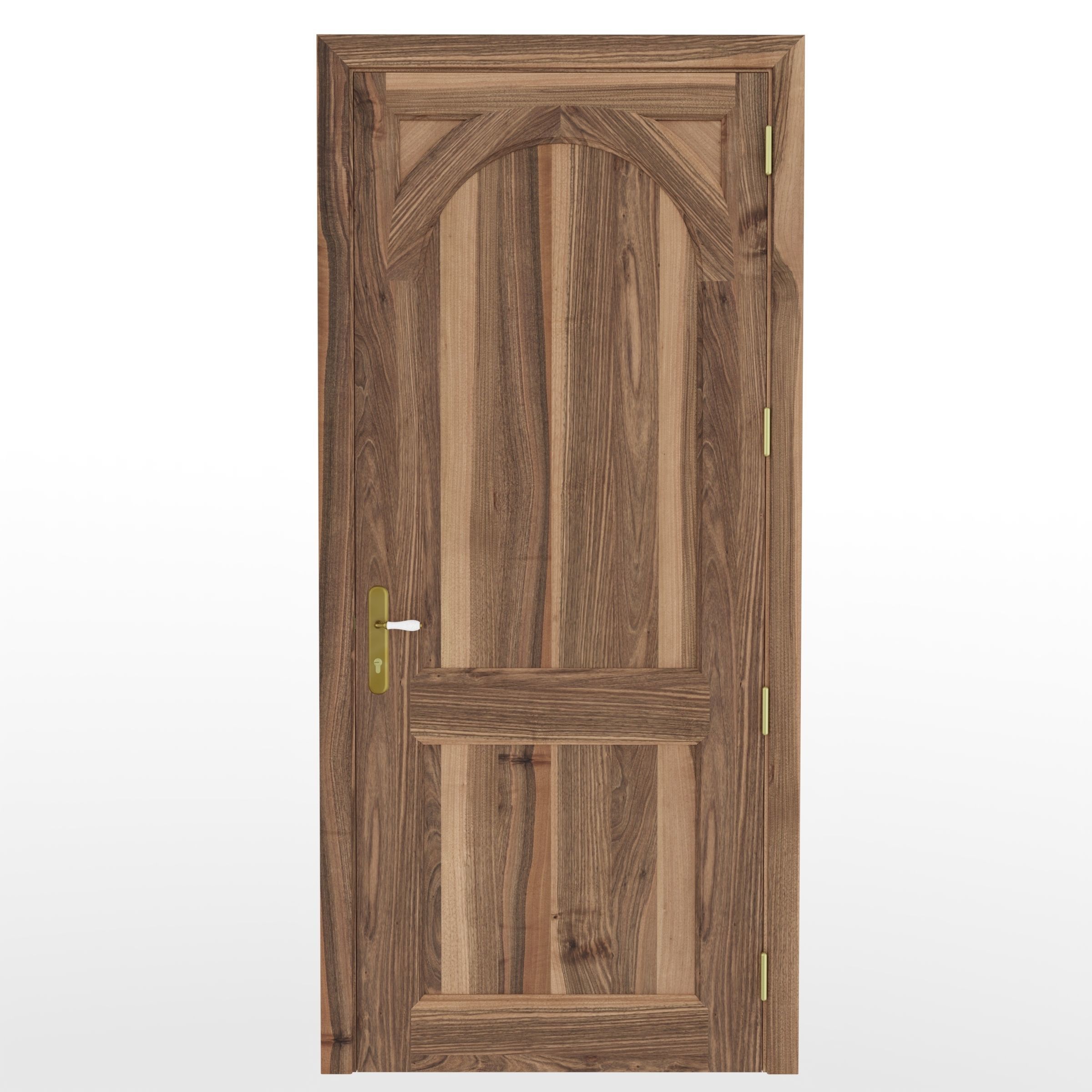 Old classic front door 3D model_1