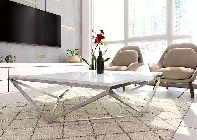 3D Coffee table hexa Free 3D model