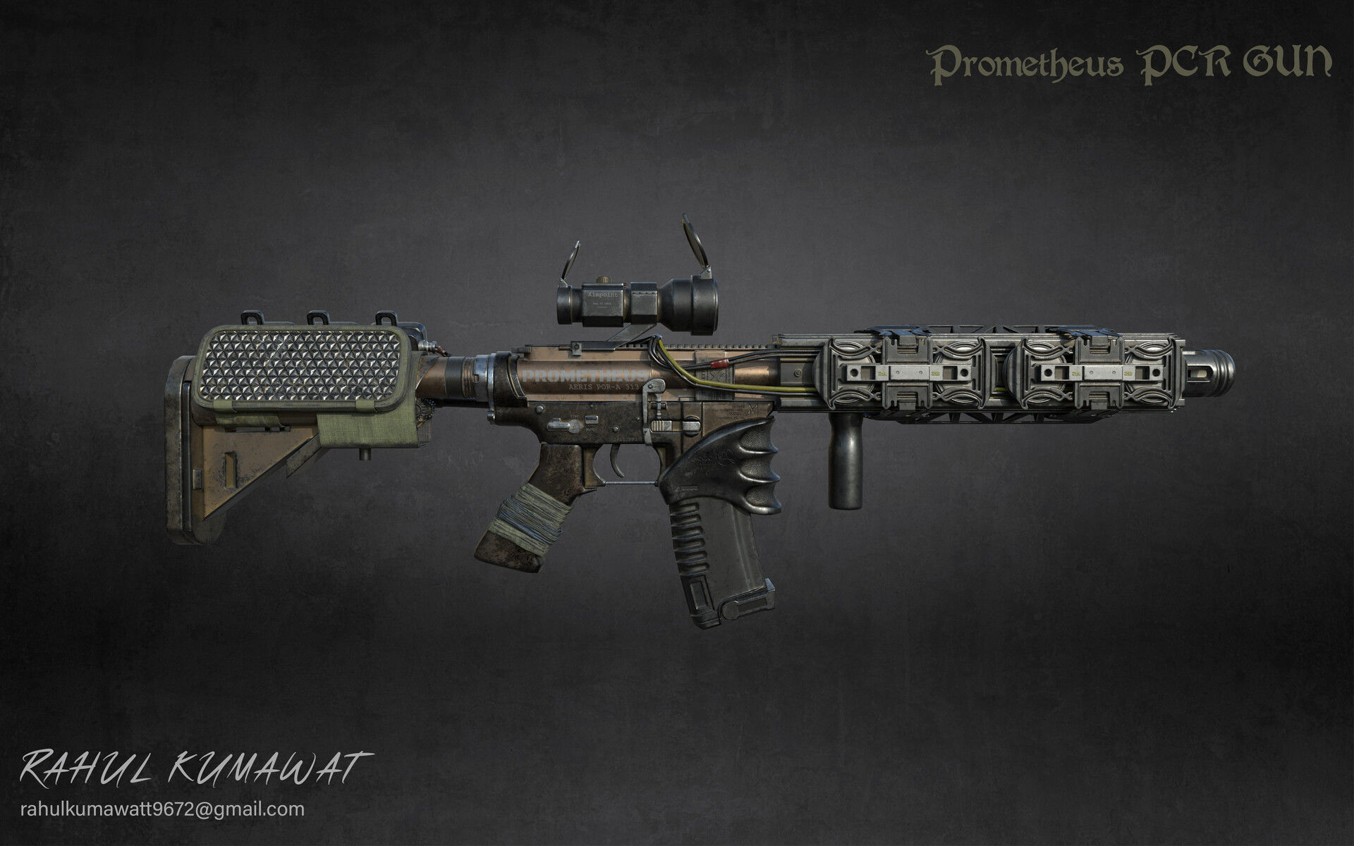 Prometheus PCR GUN  Low-poly 3D model_5