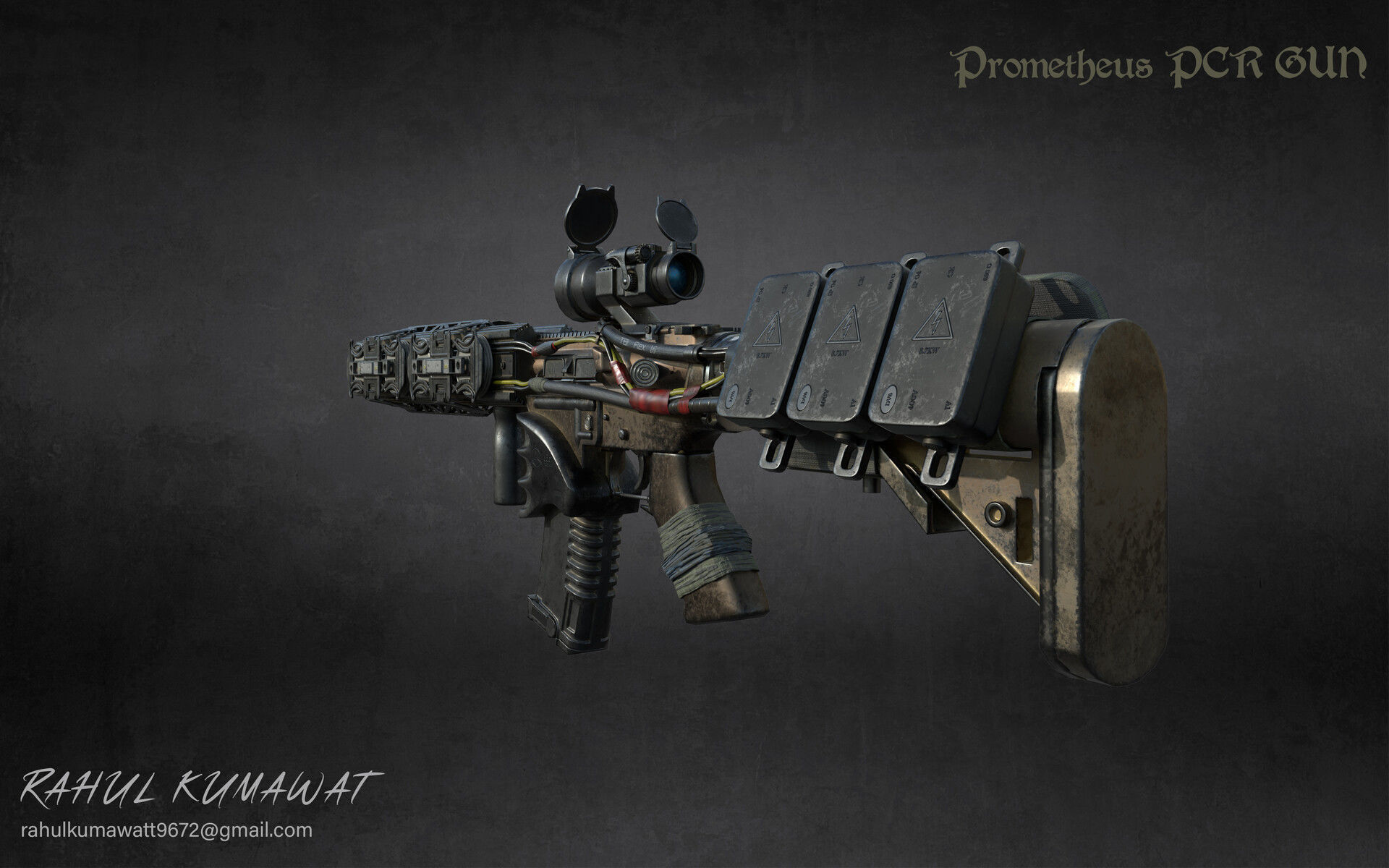 Prometheus PCR GUN  Low-poly 3D model_4