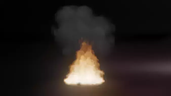 Fire Simulation 3D model