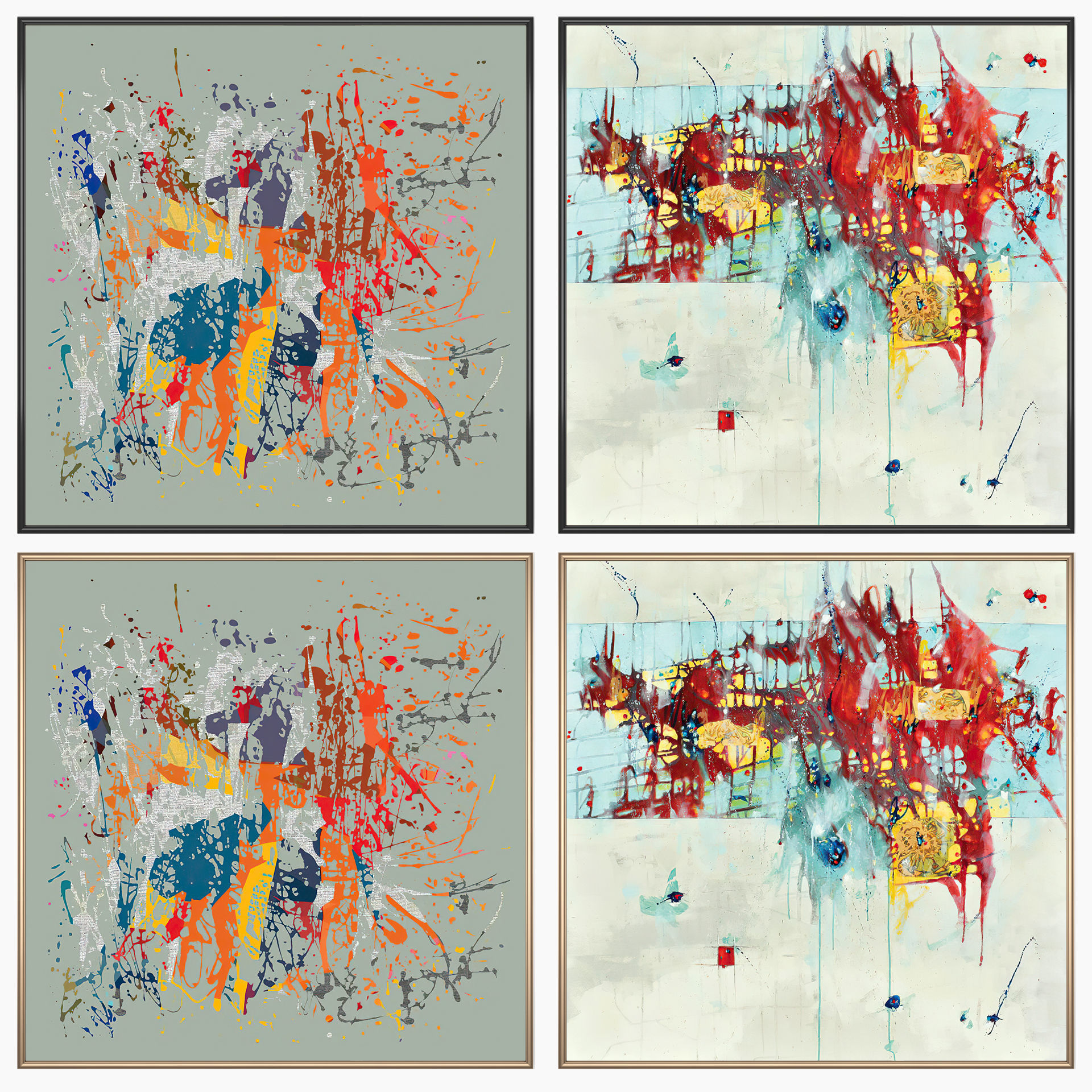 Wall Art Set 3381 3D model_2