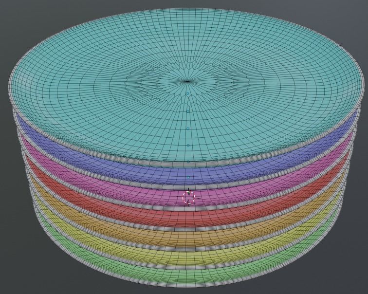 Stack of plates Free 3D model_4