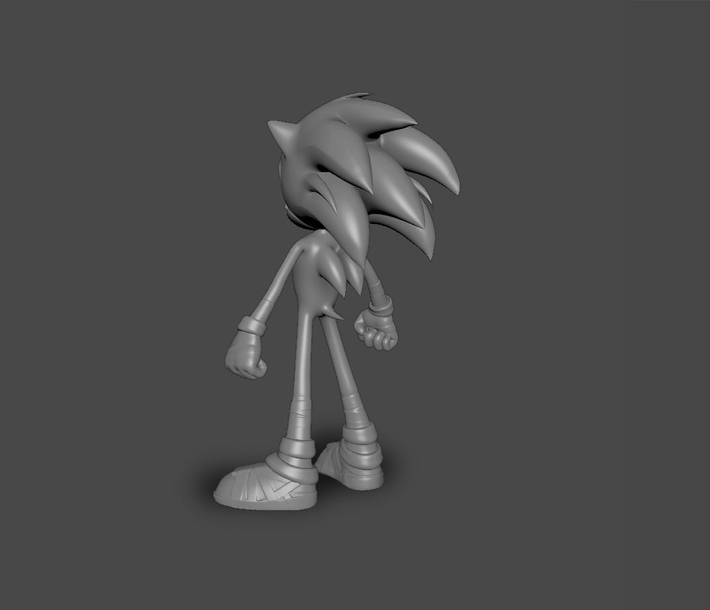 Sonic hedgehog 3D print model_2