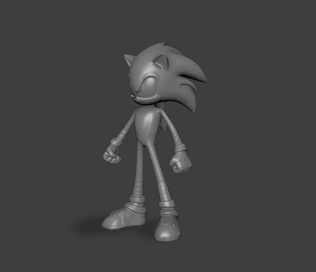 Sonic hedgehog 3D print model_0