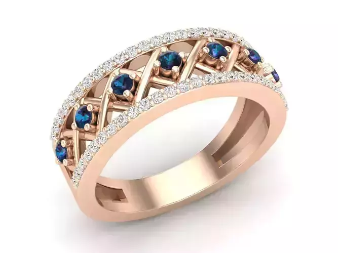 Traditional Seven Stone Diamond Rings for womans