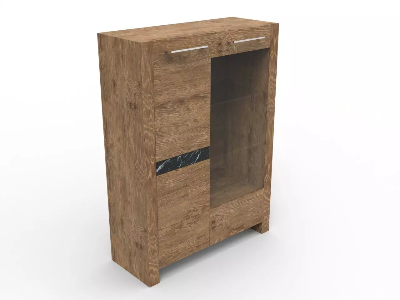 Modern Cabinet Low-poly 3D model_0