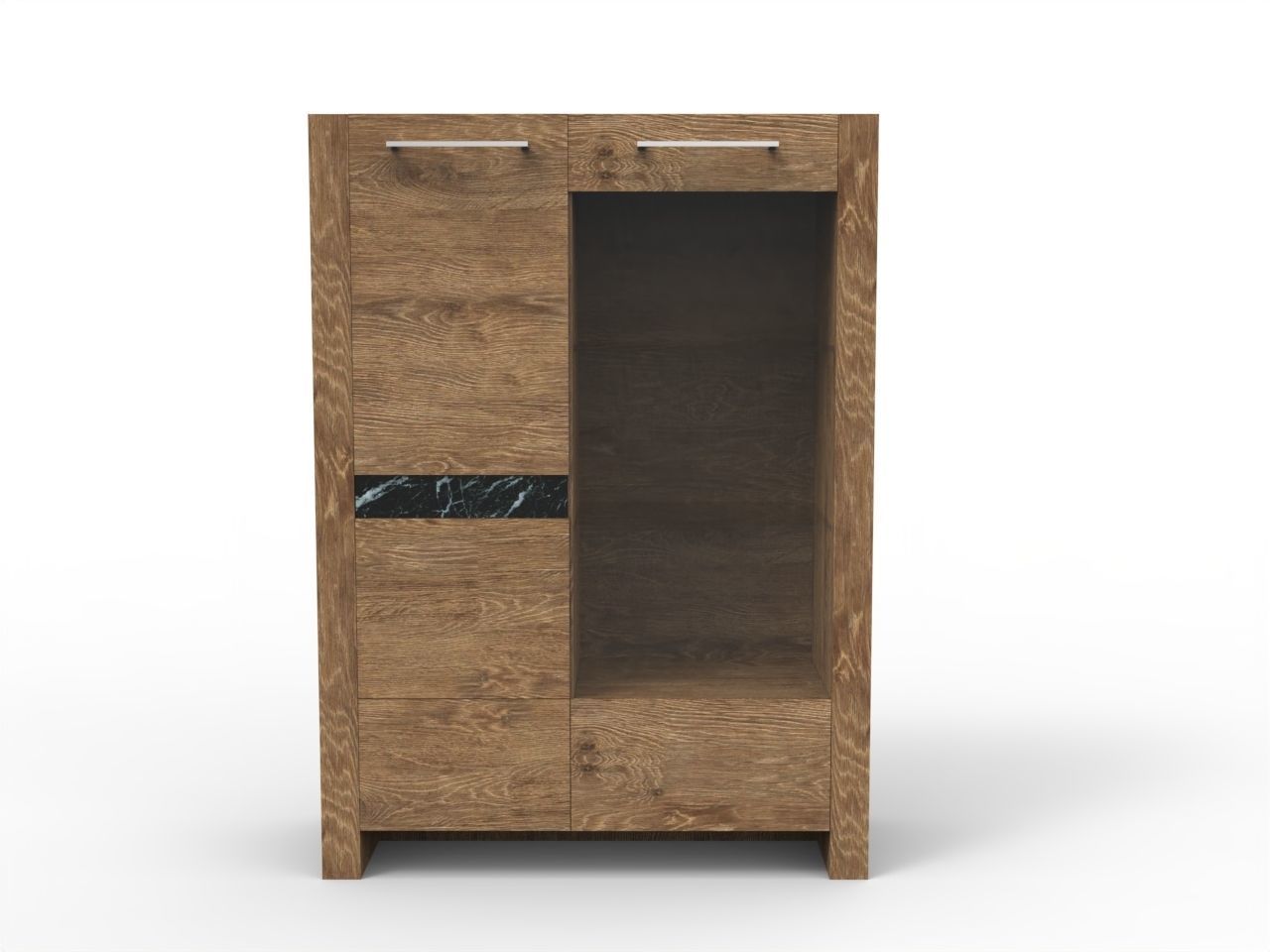 Modern Cabinet Low-poly 3D model_1