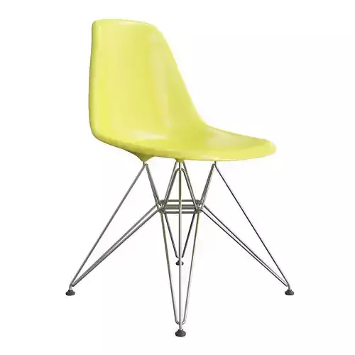 Eames Plastic Side Chair DSR Stuhl Vitra Low-poly 3D model