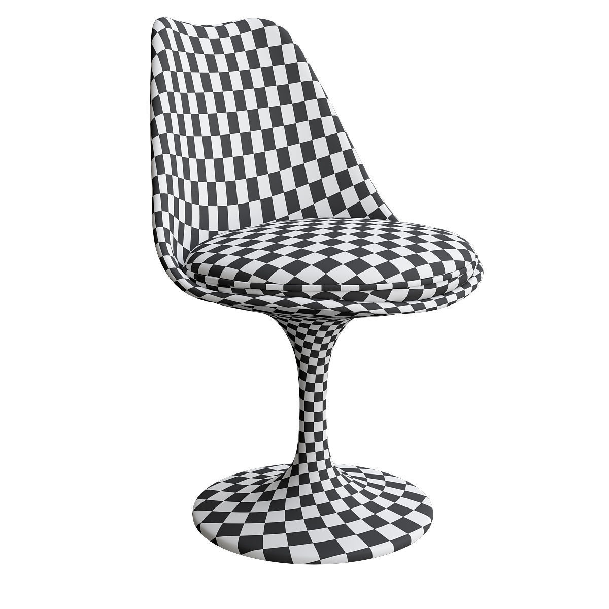 The Tulip Armless Chair 3d model Low-poly 3D model_5