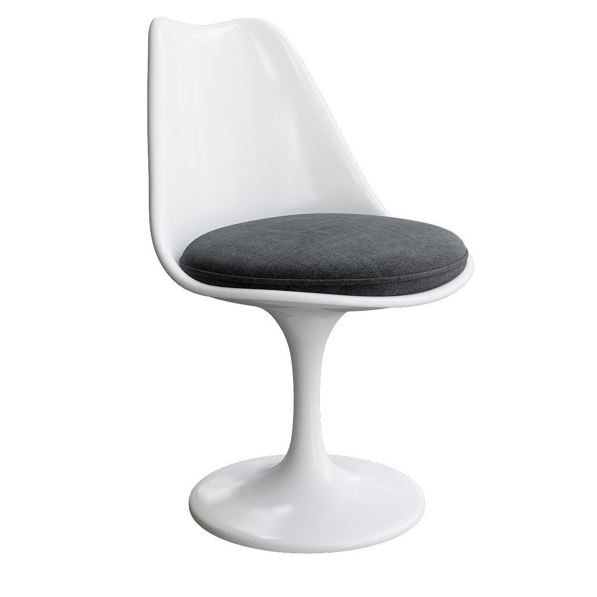 The Tulip Armless Chair 3d model Low-poly 3D model_2