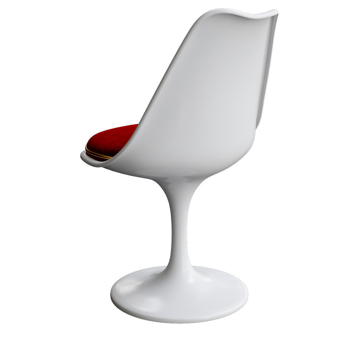 The Tulip Armless Chair 3d model Low-poly 3D model_4