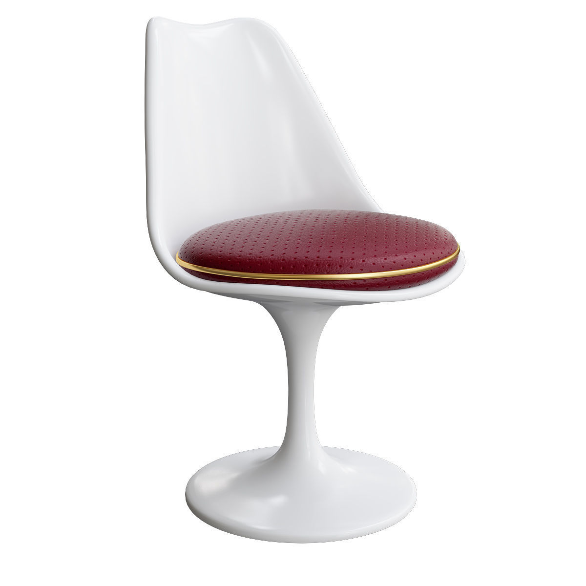 The Tulip Armless Chair 3d model Low-poly 3D model_1