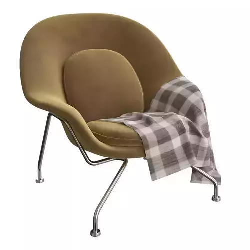 Womb Chair and Ottoman 3d model