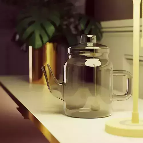 glass teapot 