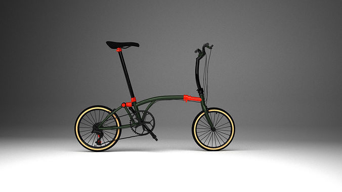 Brompton green special edition 2021 3d model 3D model