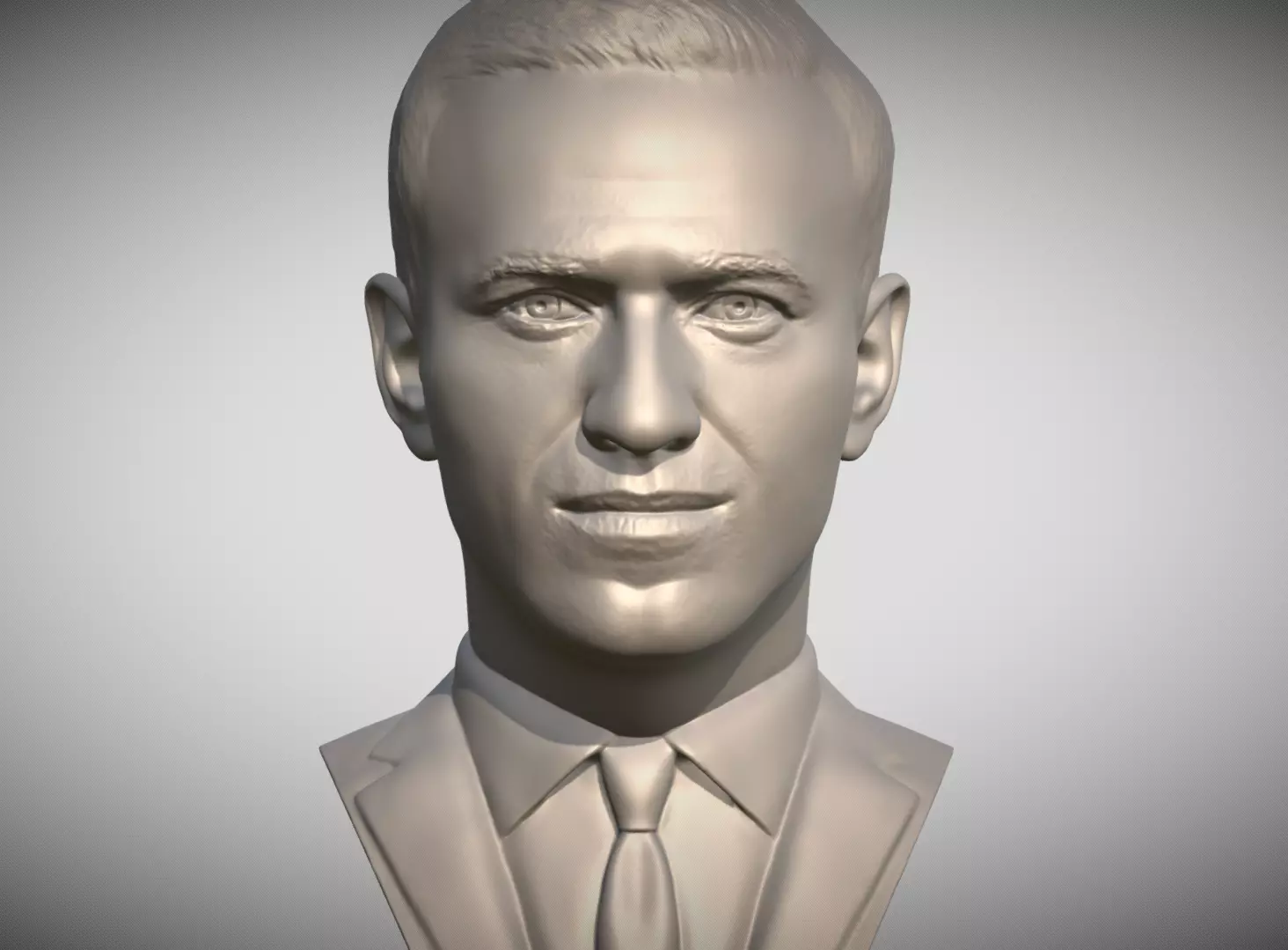 Alexey Navalny bust 3D printing ready stl obj formats 3D print model_0