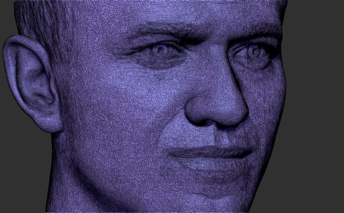 Alexey Navalny bust 3D printing ready stl obj formats 3D print model_35