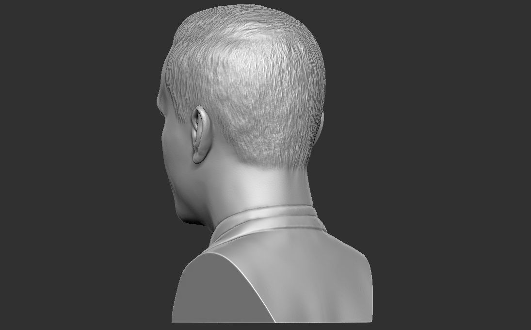 Alexey Navalny bust 3D printing ready stl obj formats 3D print model_11