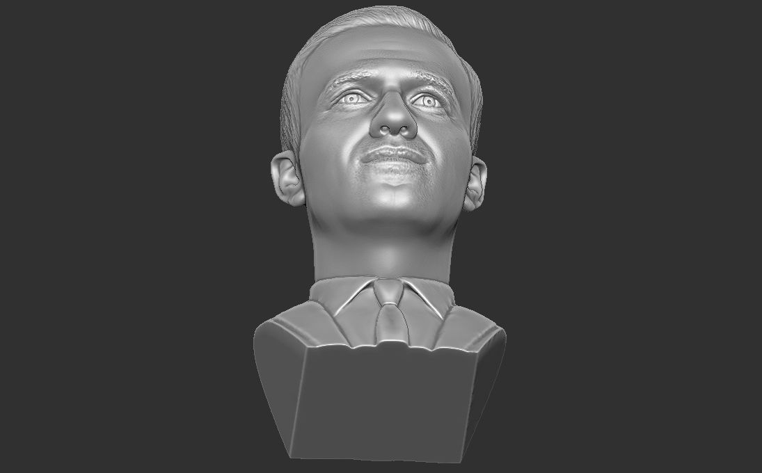 Alexey Navalny bust 3D printing ready stl obj formats 3D print model_30