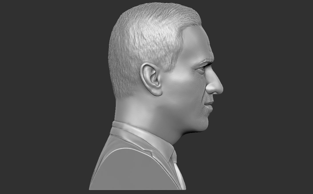 Alexey Navalny bust 3D printing ready stl obj formats 3D print model_14