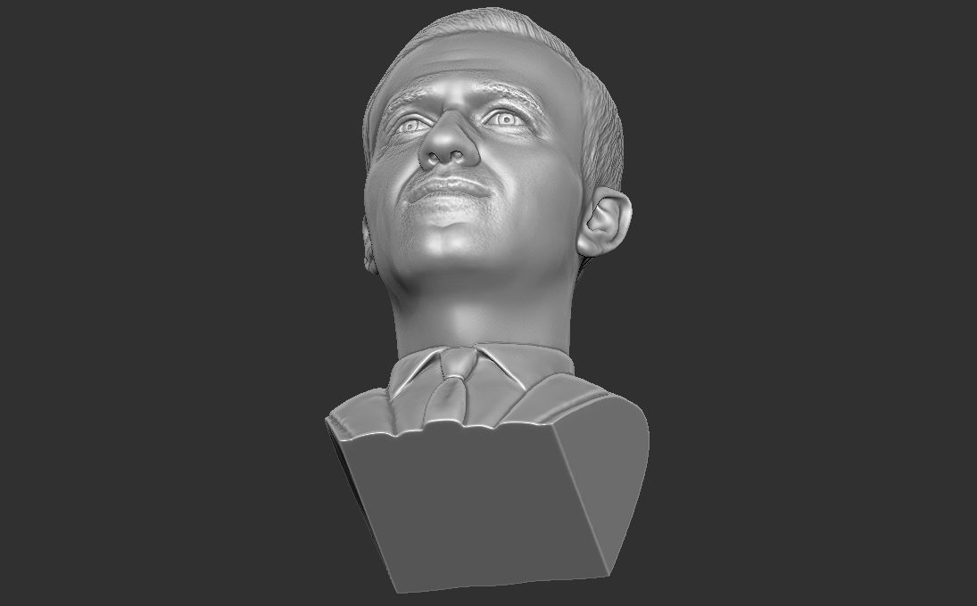 Alexey Navalny bust 3D printing ready stl obj formats 3D print model_31