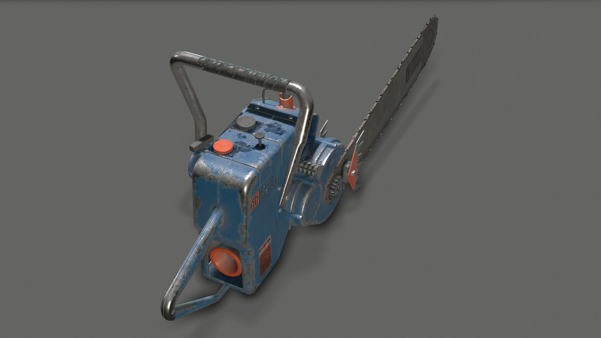 Chainsaw David Bradley Low-poly 3D model_5