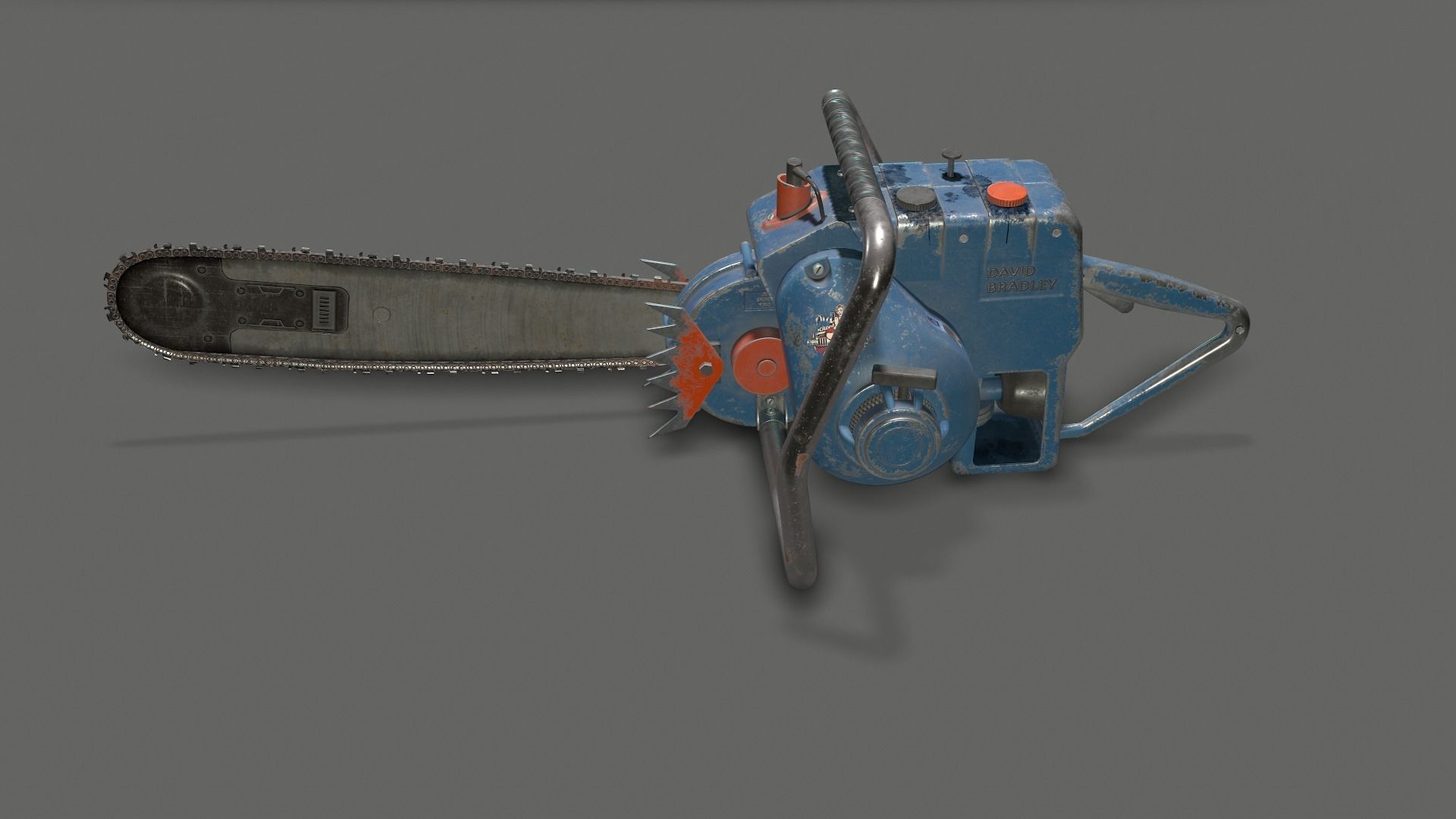 Chainsaw David Bradley Low-poly 3D model_4