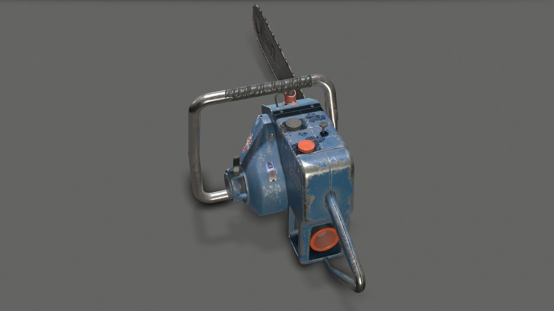 Chainsaw David Bradley Low-poly 3D model_10