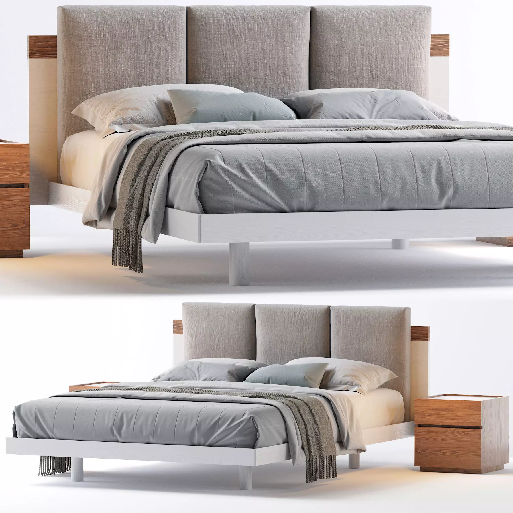 Nikki N03 Bed 3D model_0