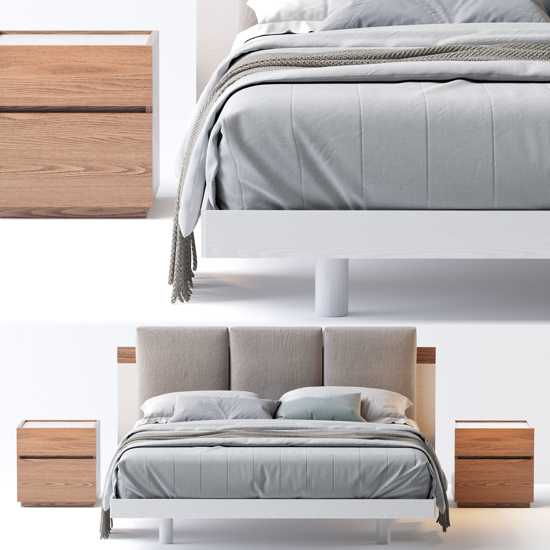 Nikki N03 Bed 3D model_3