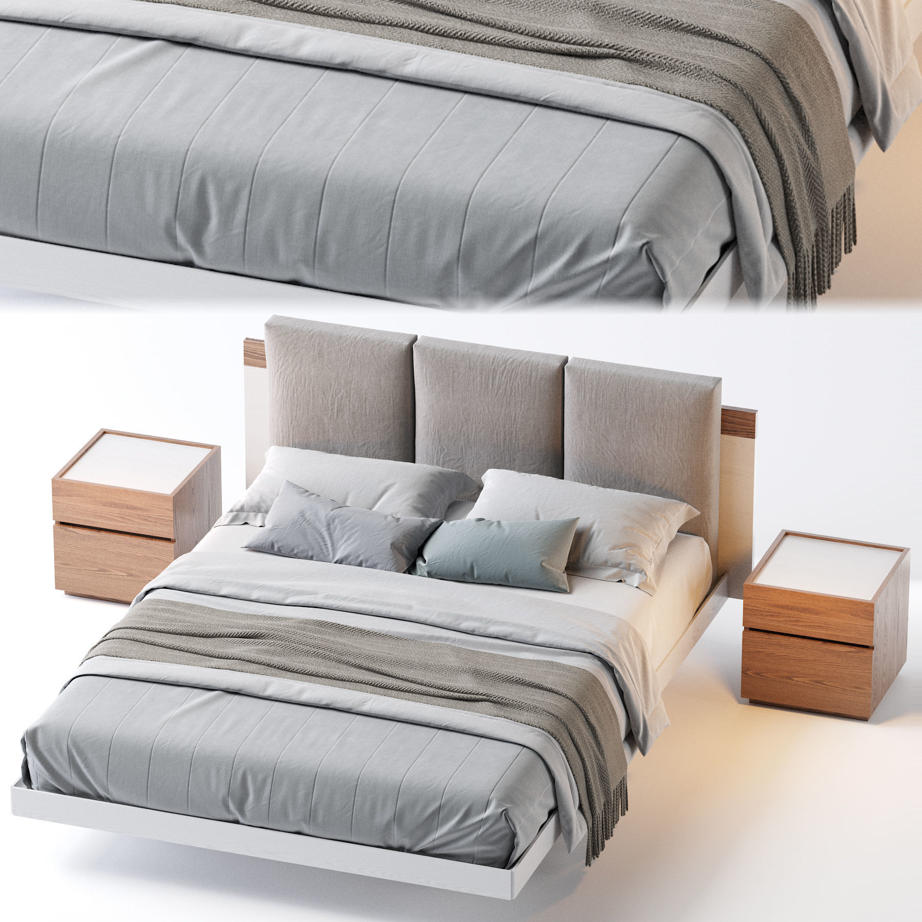 Nikki N03 Bed 3D model_2