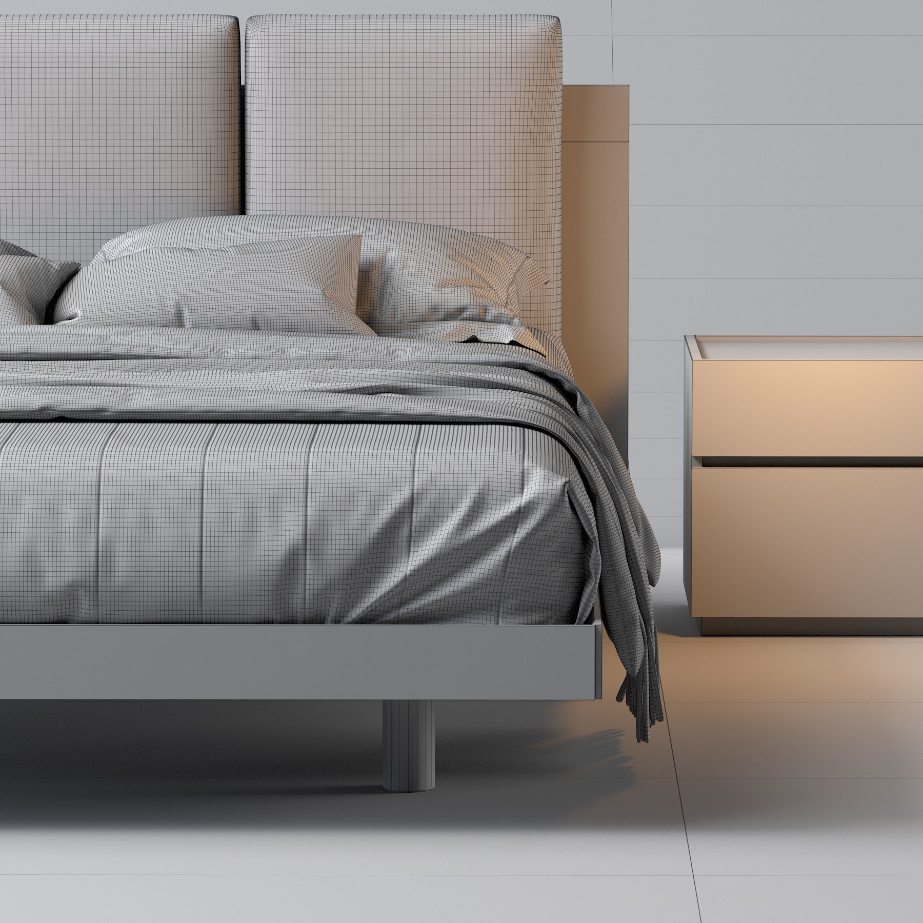 Nikki N03 Bed 3D model_4