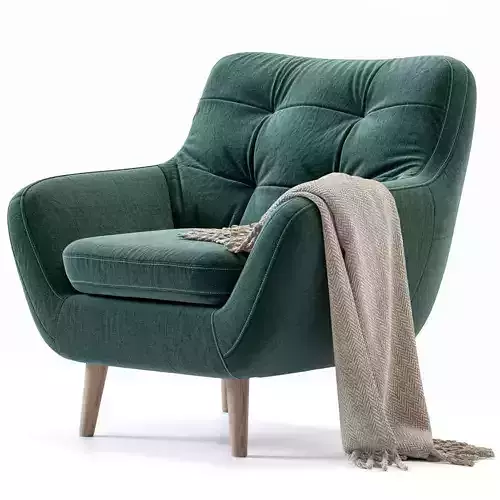 Armchair Vitio Velevet Ocean