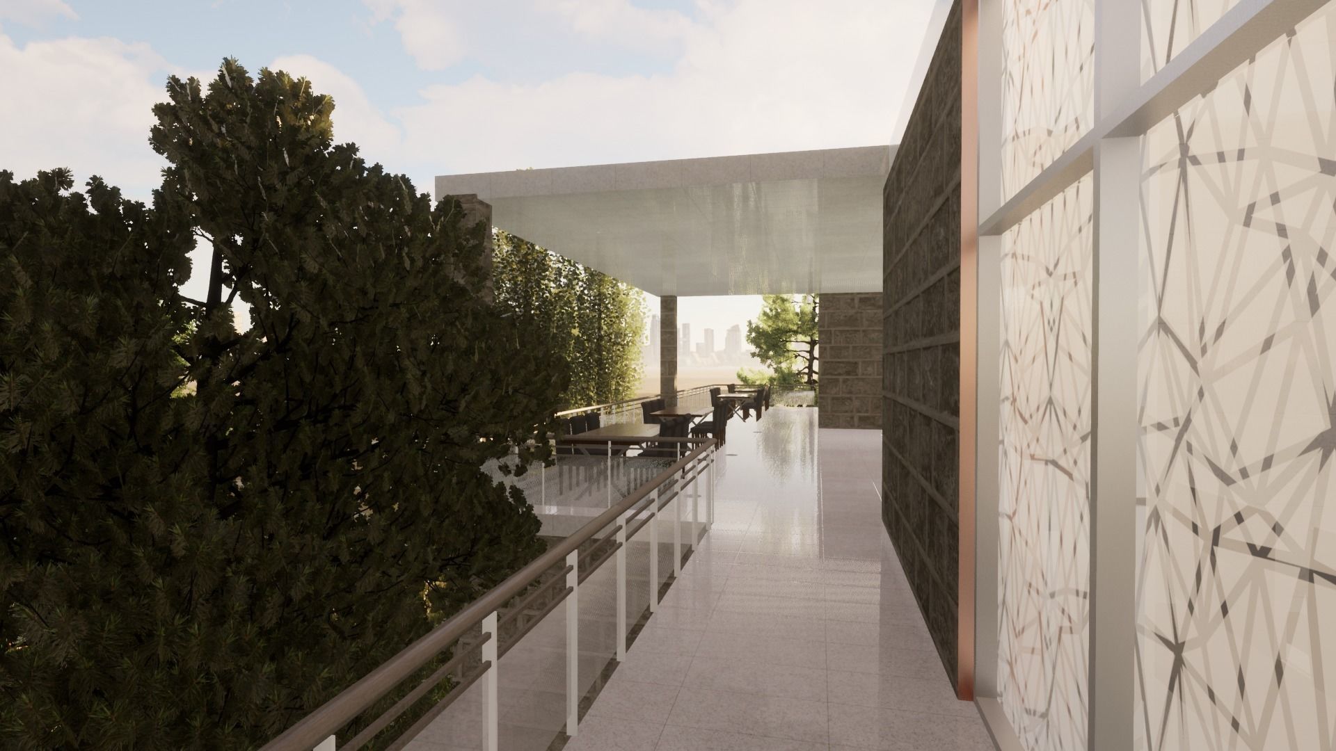 Revit Community center 2020 3D model_4