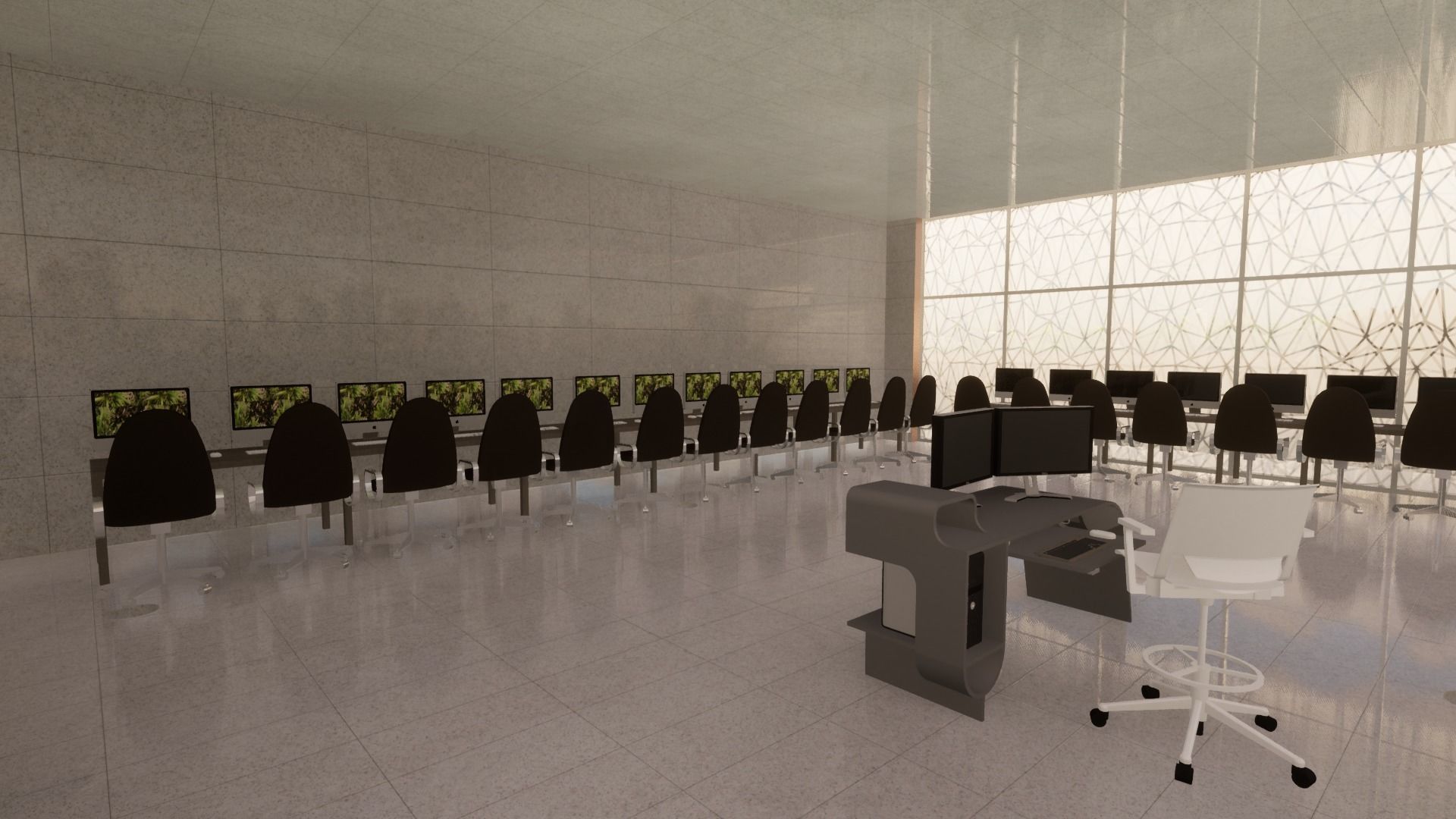 Revit Community center 2020 3D model_11