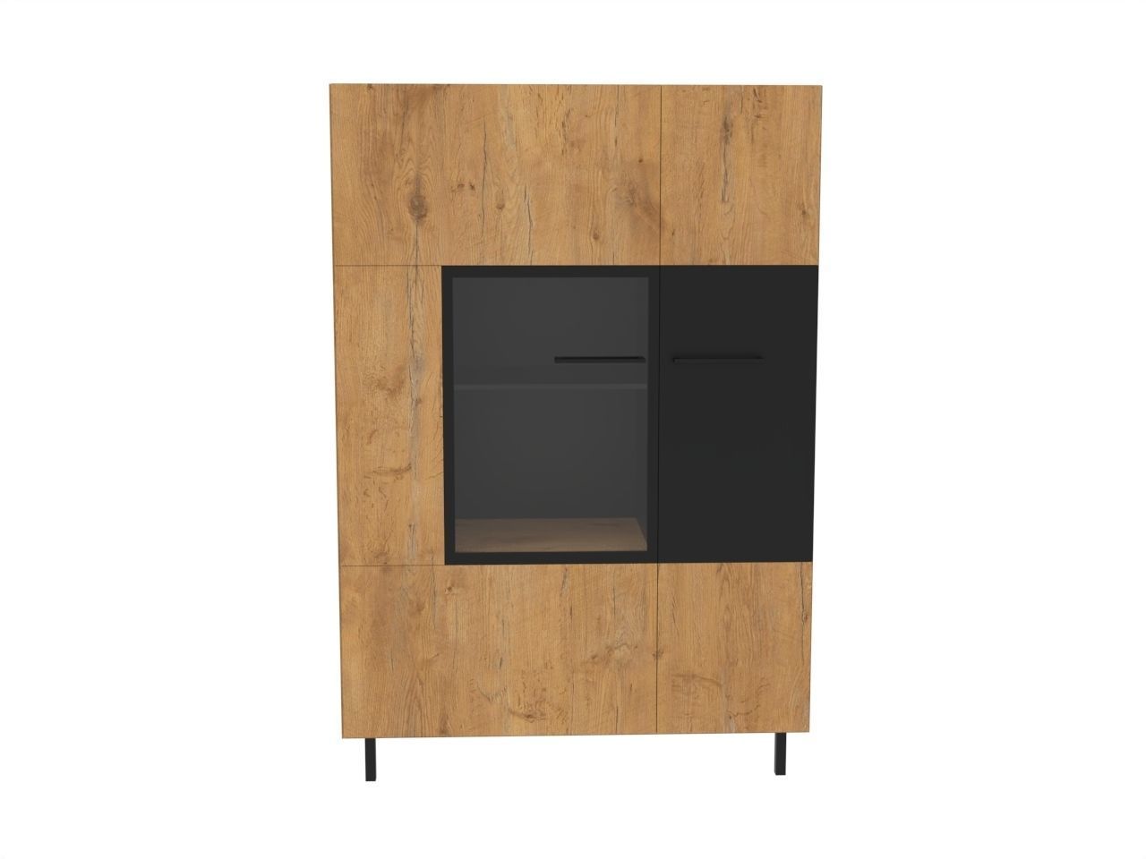 Modern Cabinet Low-poly 3D model_2