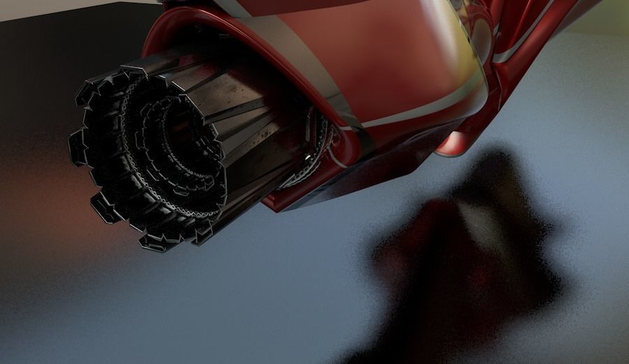 Hovercraft motorcycle 3D model_4