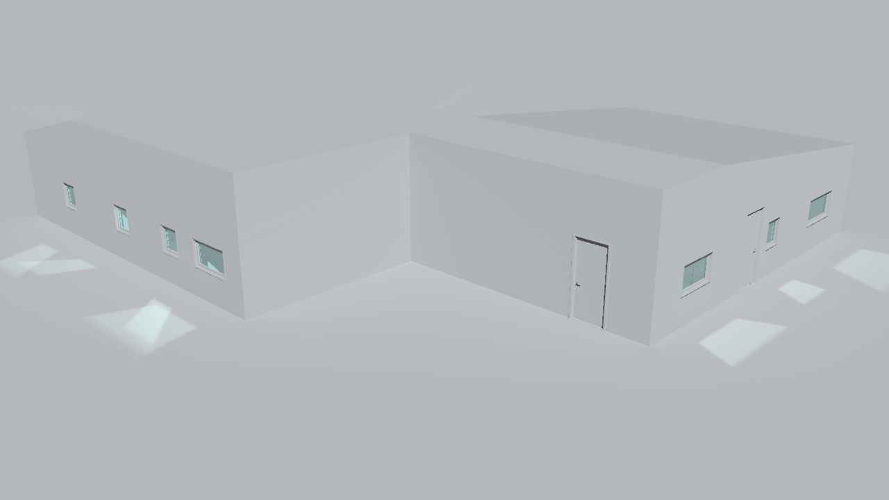 House package - low poly - 40 1-floor houses Low-poly 3D model_4